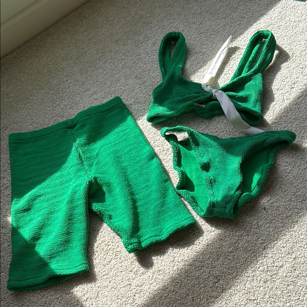 HUNZA G Green SHORTS ONLY